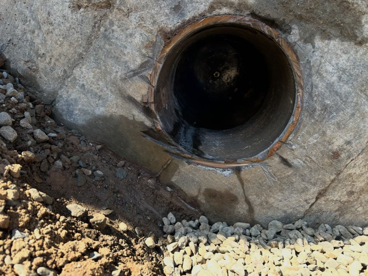 Completed large-diameter core hole — Stanford University project